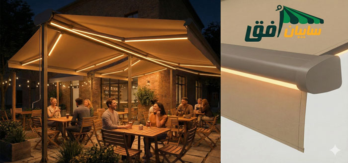 نوارهای LED مخفی سایبان برقی